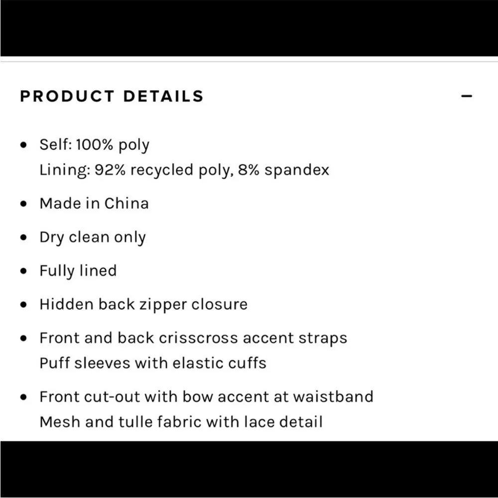 For Love & Lemons Meredith Embroidered Strappy Lace Puff Sleeve Mini Dress - Picture 15 of 15